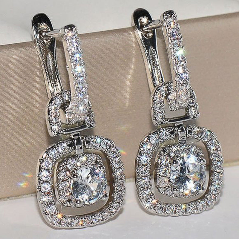 Women's Shining Zircon Earrings Earrings